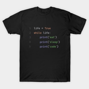 Coding: Eat Sleep Code Repeat T-Shirt